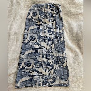Wrap skirt from the 90’s with unique California land mark print.